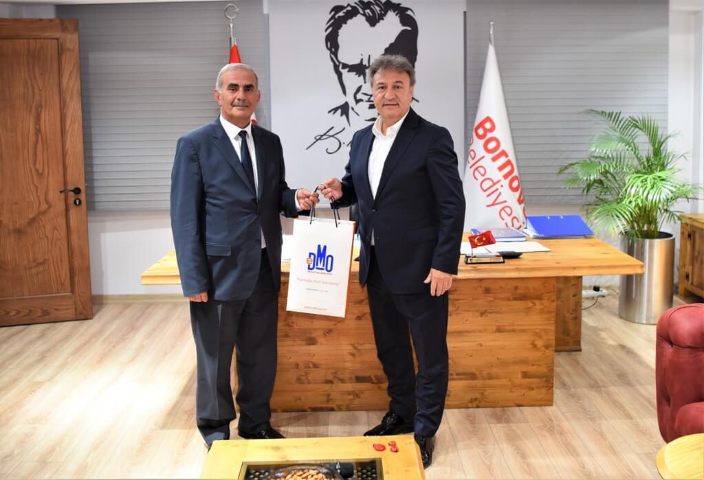 Devlet Malzeme Ofisi İzmir Bölge Müdürü Atila Aytekin, Bornova Belediye Başkanı Dr. Mustafa İduğ’u ziyaret etti